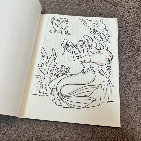 The Little Mermaid Paint with Water Book Vintage 90s book last one - Picture 3 of 5